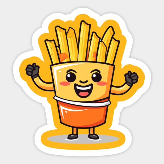 Cute French Fries T-Shirt cute characters Sticker by nonagobich